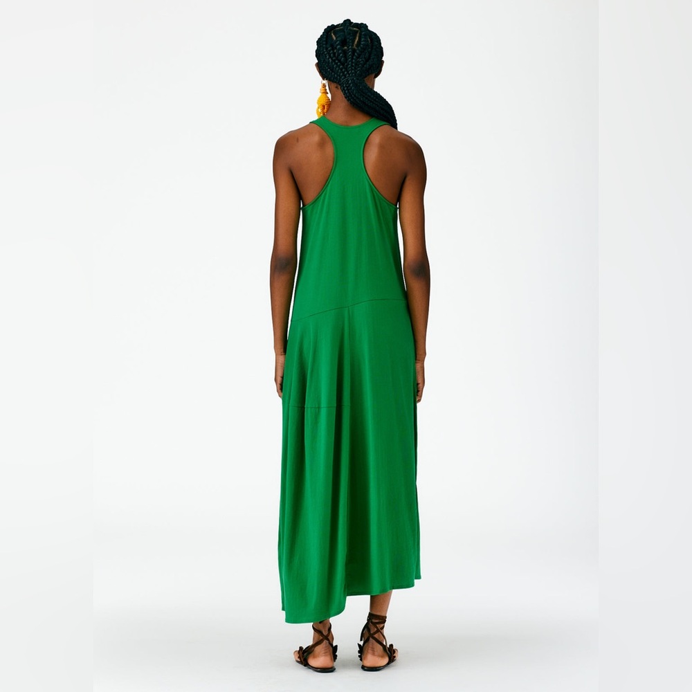 Amazing Green Tibi Sleeveless 100% Peruvian Cotton T-Shirt Dress! Sz 8. - Picture 8 of 10